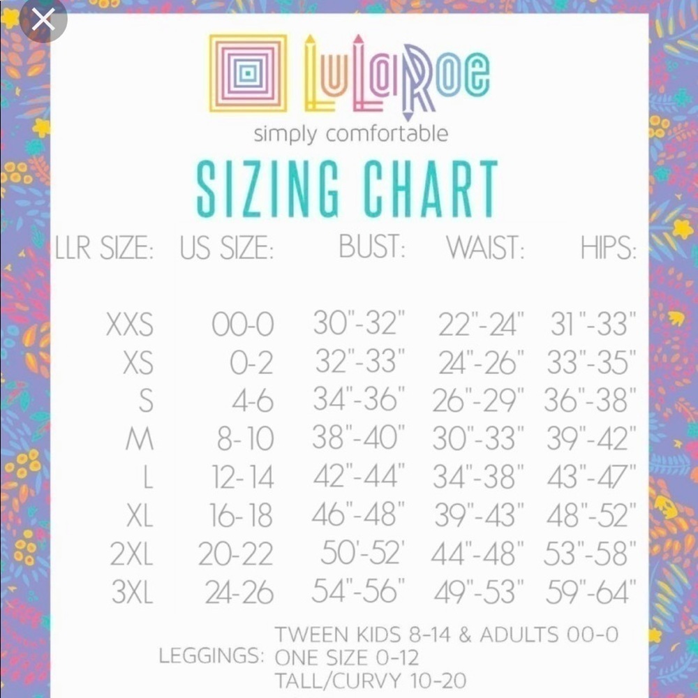 LuLaRoe Christy top size XXS NWT - Picture 5 of 5